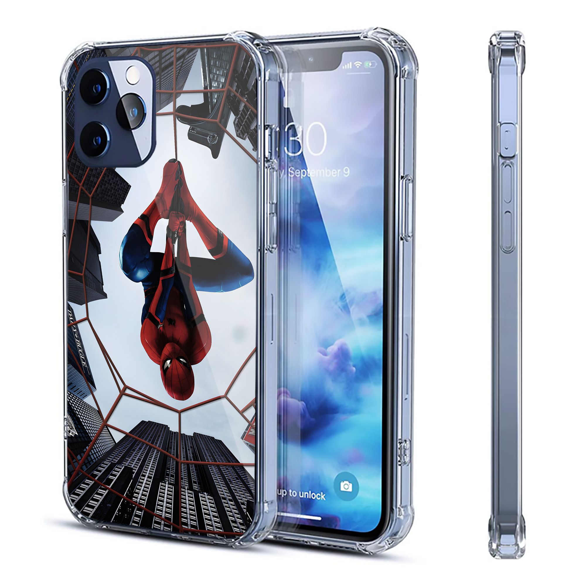 （画像用） アベンジャーズ The Avengers 【iPhone 12シリーズ対応】透明スマホケース（クリアソフトケース）